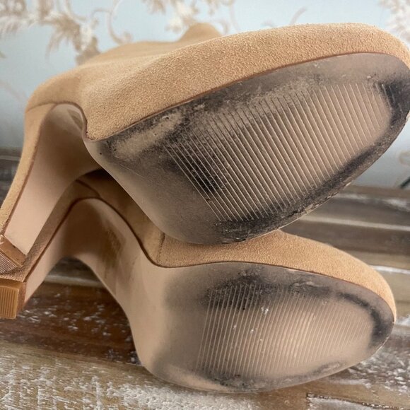 Colin Stuart Removable Faux Fur Ankle Booties Sz 7 1/2 - Picture 10 of 16